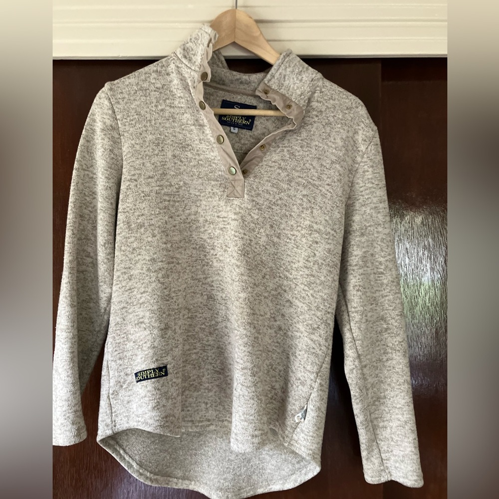 Simply southern gorgeous quarter button pullover